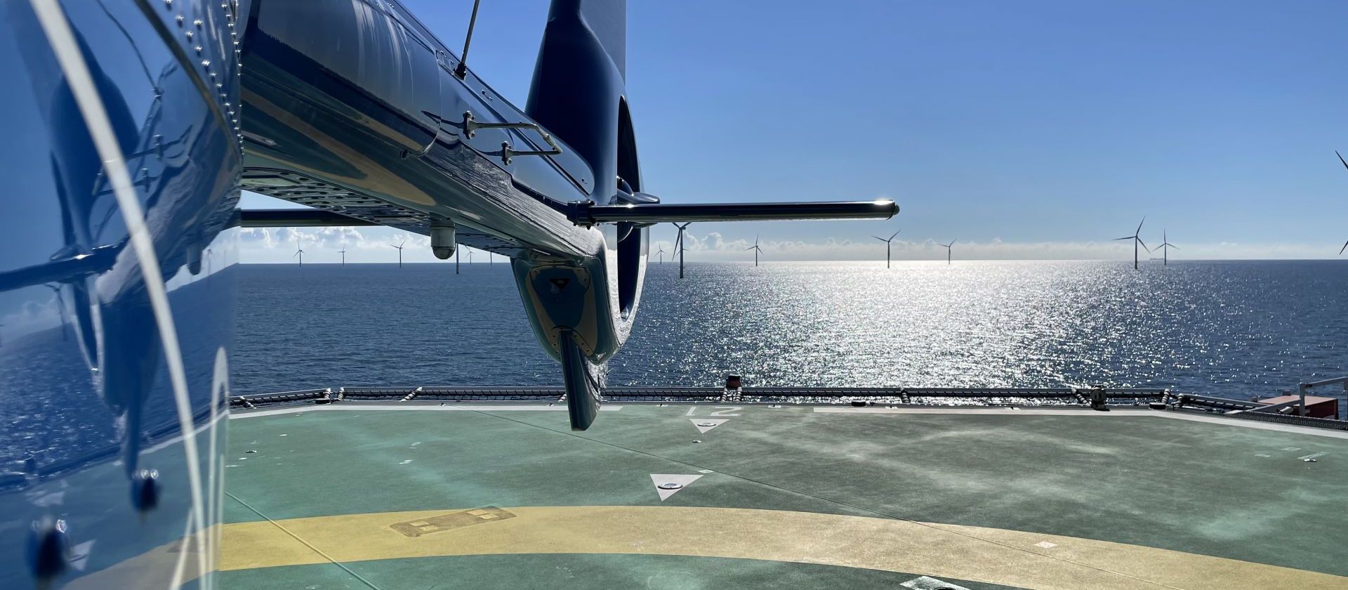 Helicopter auf Helideck